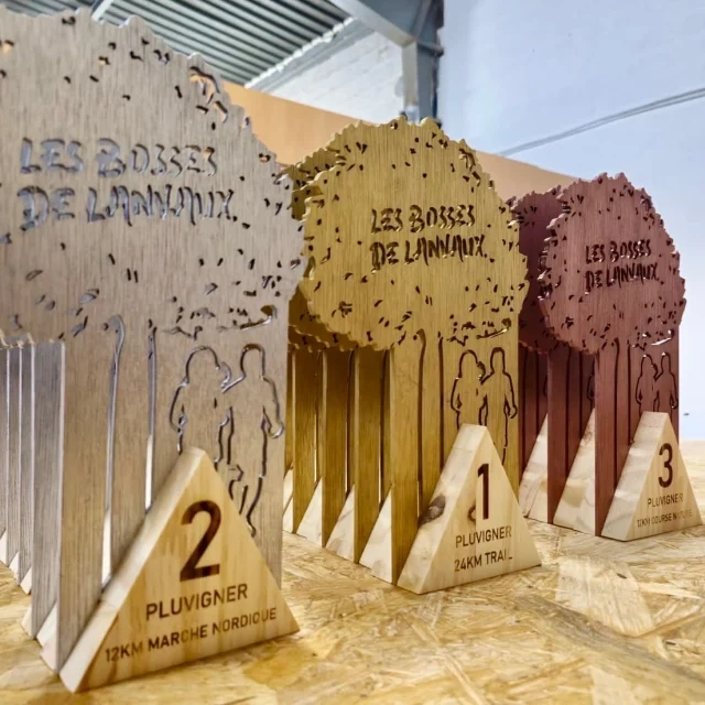 objet en bois personnalisé, découvrez notre gamme de trophées